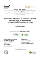 Potentiel des AMCE dans les stratégies post-2020 de conservation de la biodiversité en République Dé...
